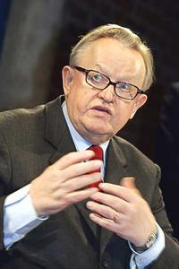 Un Mediator Martti Ahtisaari Jamestown