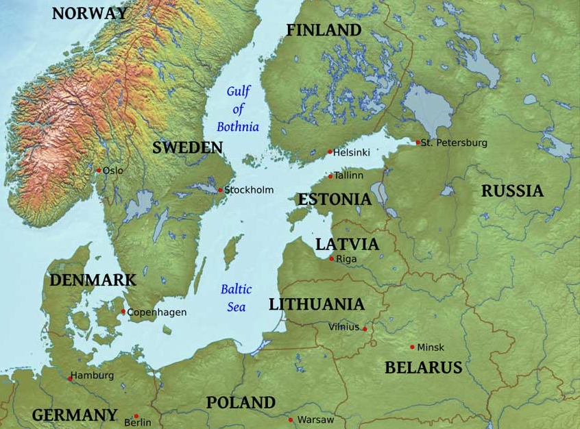 baltic sea map russia