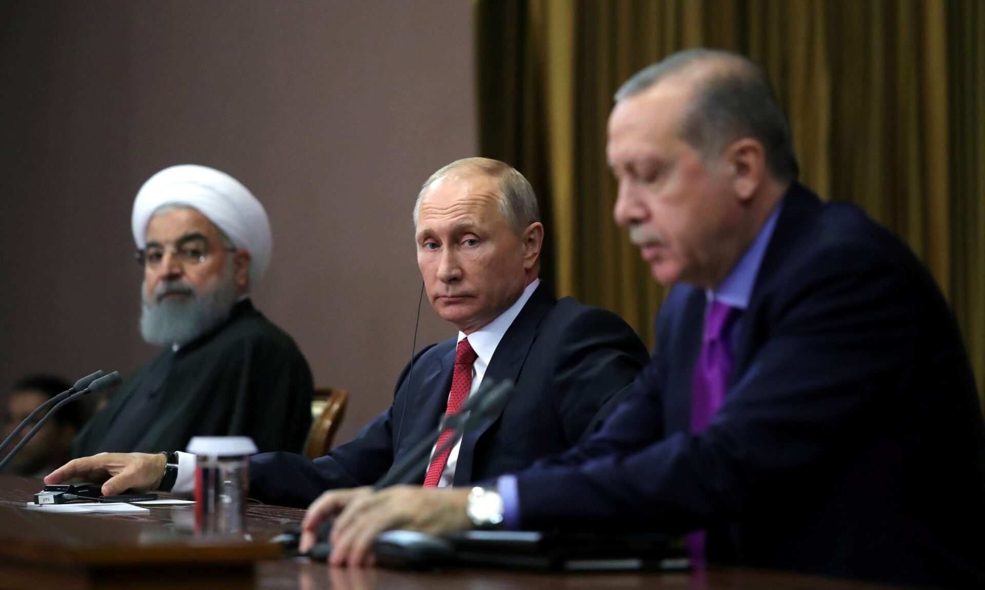 Hassan Rouhani, Vladimir Putin, Recep Tayyip Erdogan, Sochi – EDM November 27, 2017