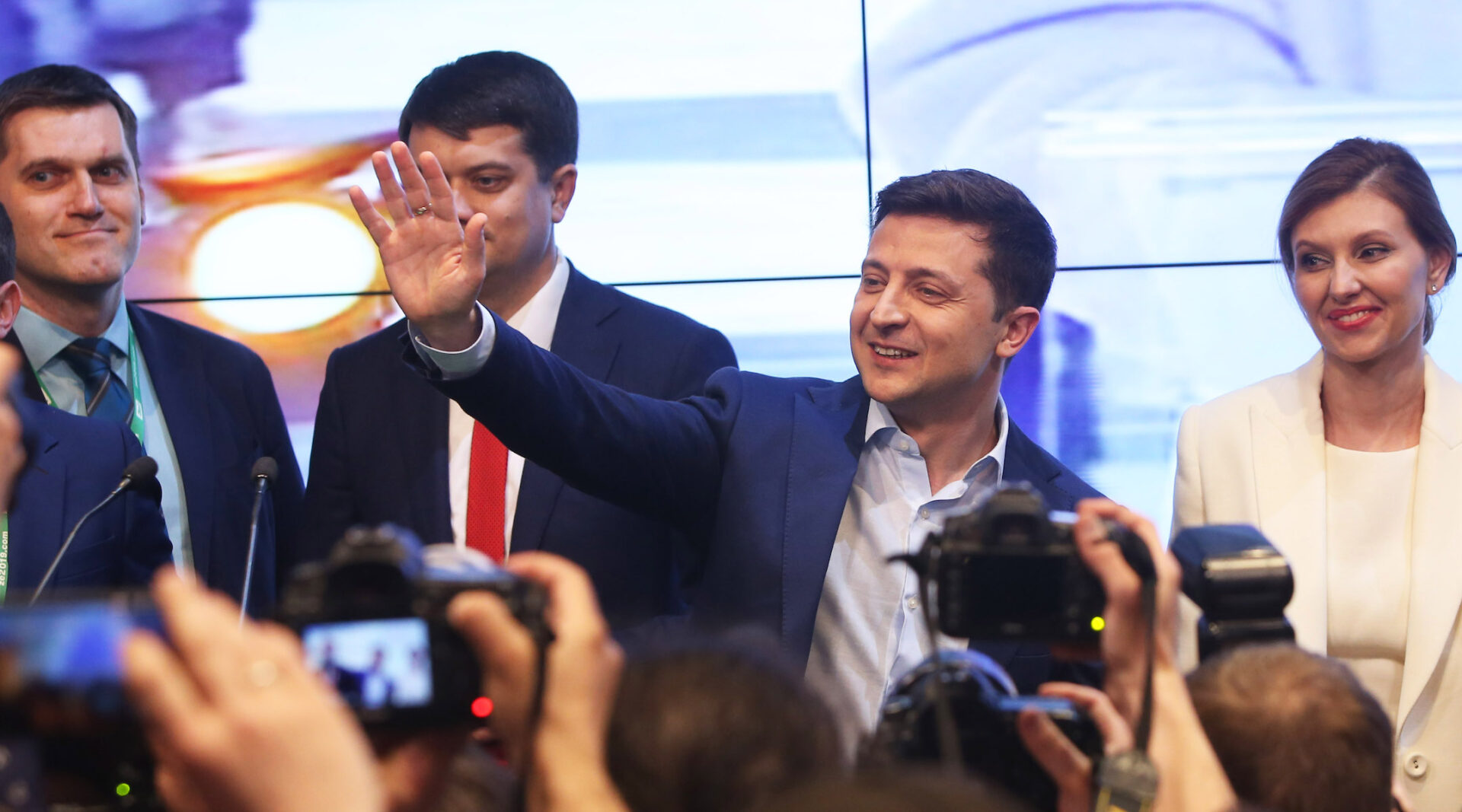 UKRAINE-KIEV-ZELENSKY-PRESIDENTIAL ELECTION-WINNING