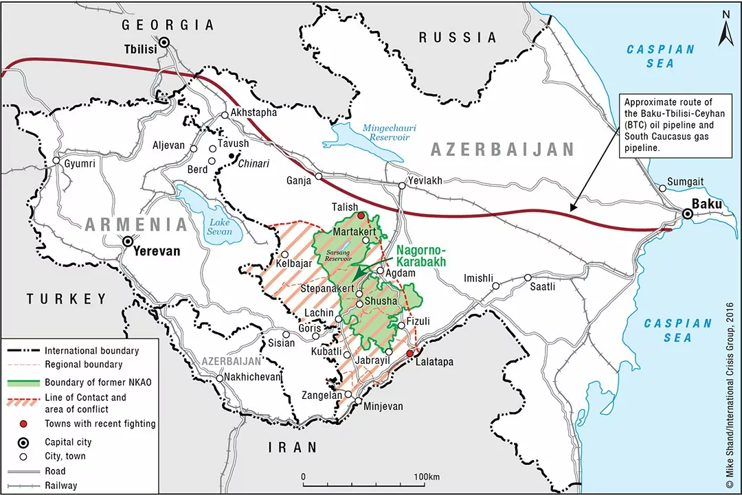 What's going on between Azerbaijan and Armenia in Tovuz region?