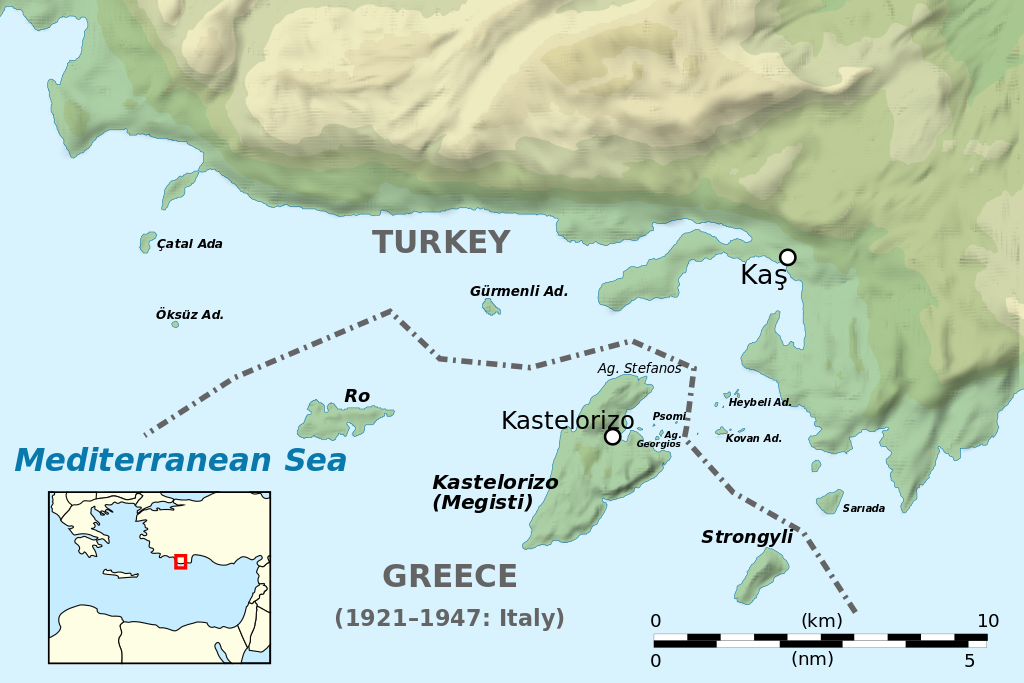 map of turkey and greek islands