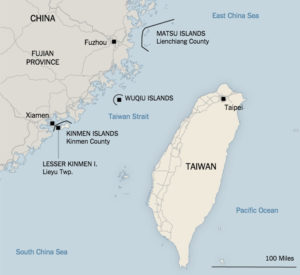 The PRC Leverages Taiwan S Water Crisis To Promote Cross Strait   Map Of Kinmen And Matsu 300x275 