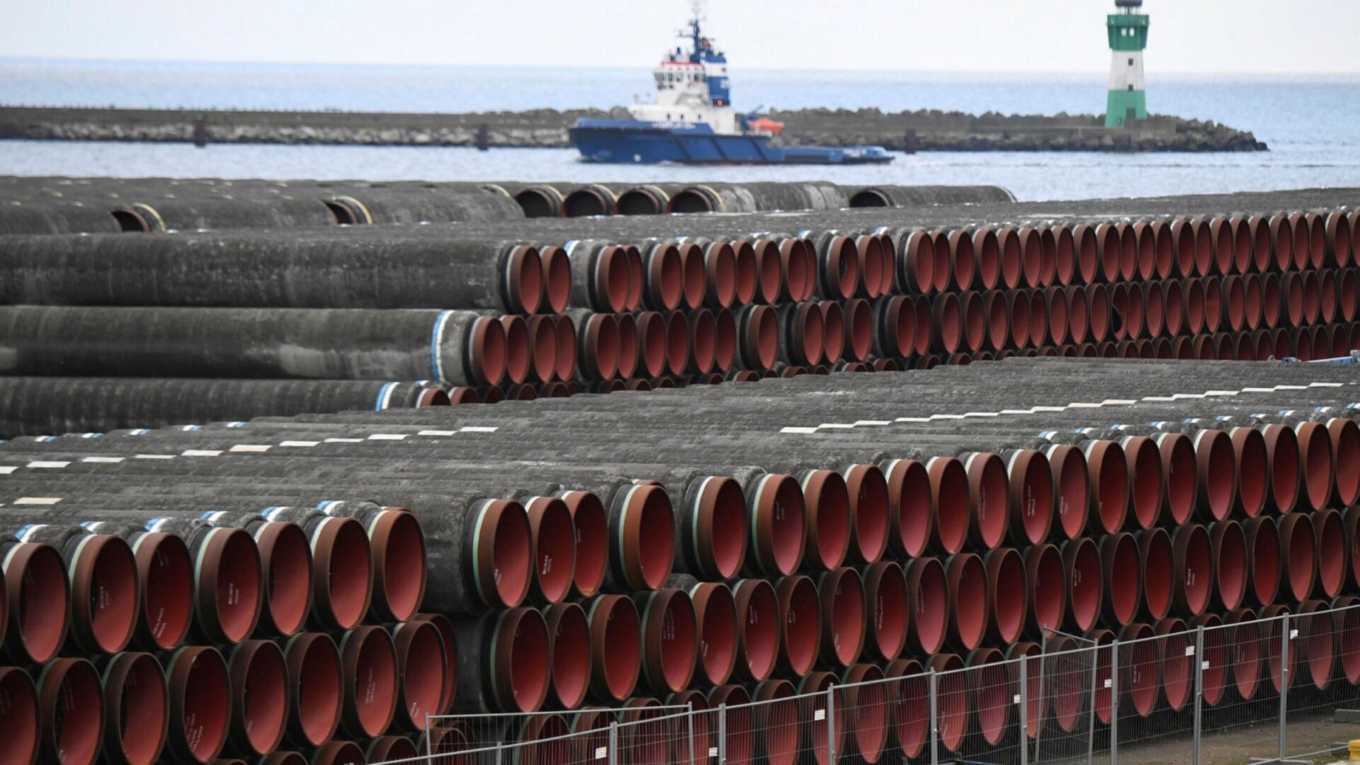 Nord Stream Two pipes