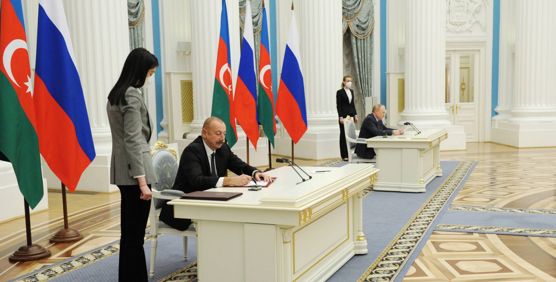Aliyev Putin sign military-technical cooperation agreement