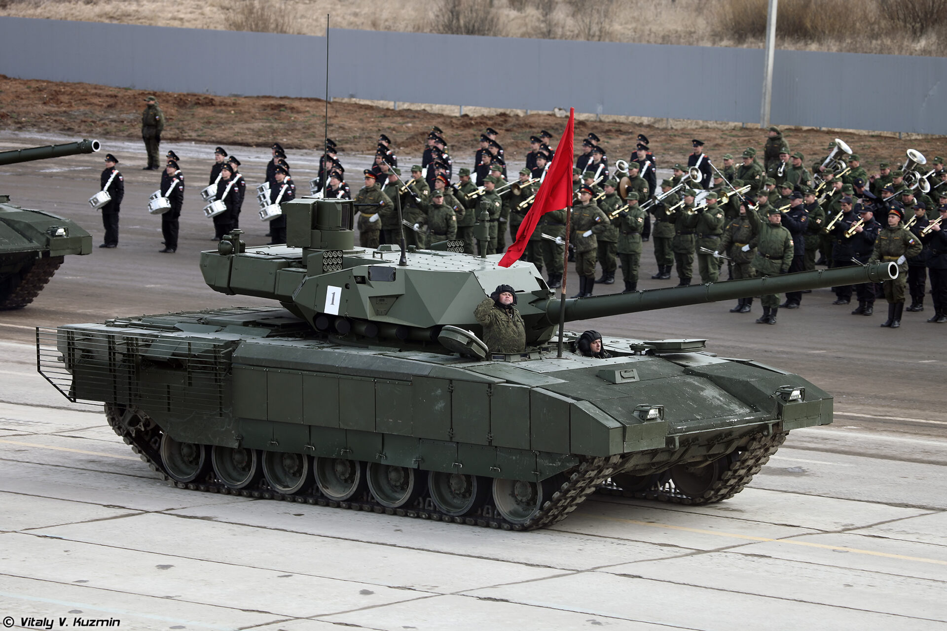 t-14 armata tank at mowscow parade