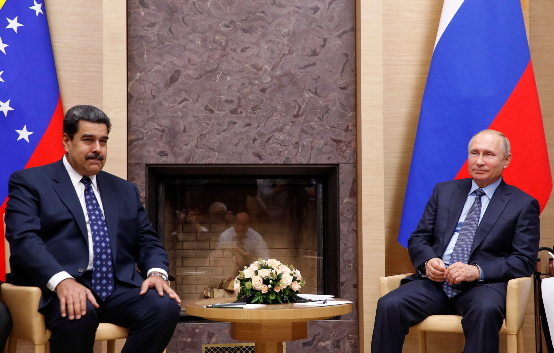 Russian President Putin meets with his Venezuelan counterpart Maduro outside Moscow