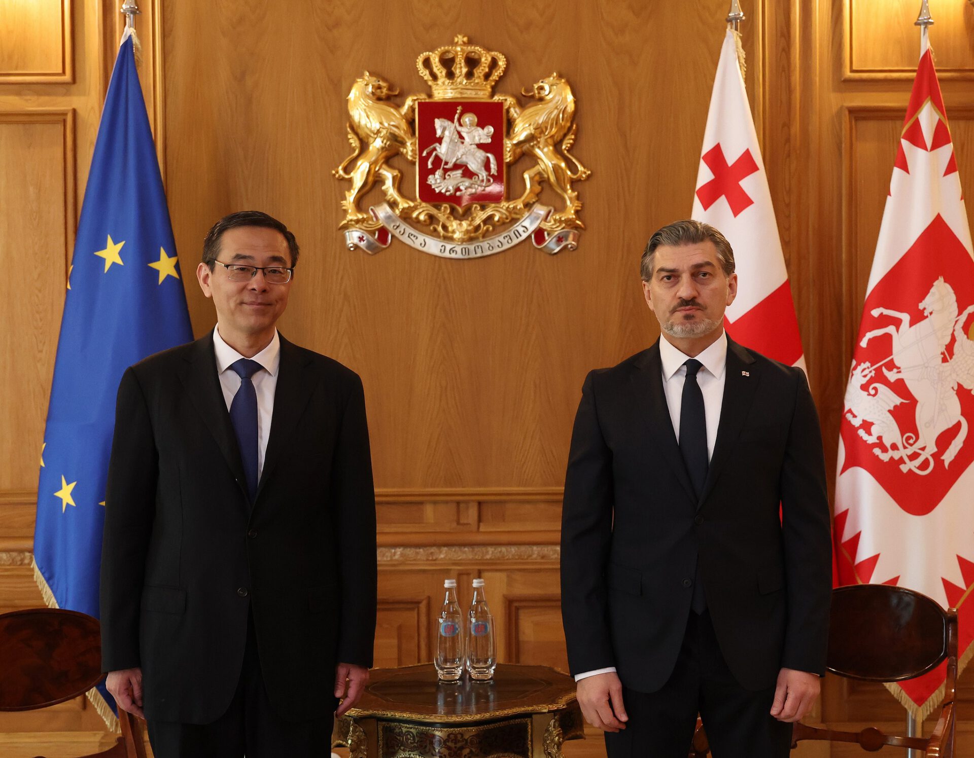 Mikheil Kavelashvili with PRC Ambassador