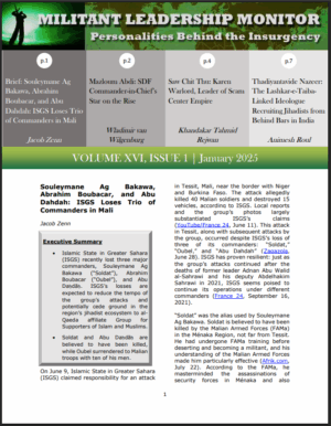 Militant Leadership Monitor - January 2025